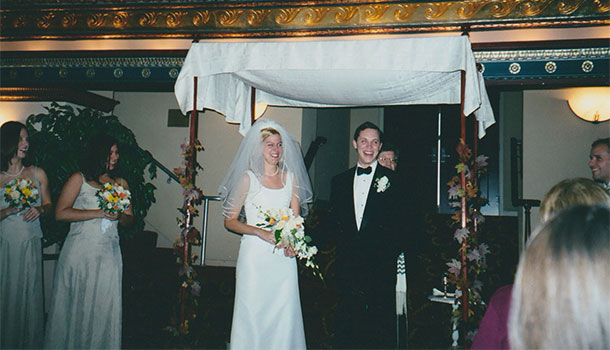 A wedding in the State Theatre Heldrich Room