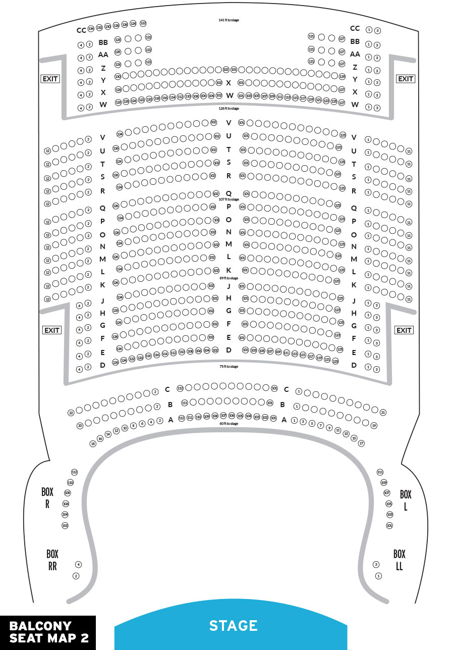 New B Street Theater Seating Chart